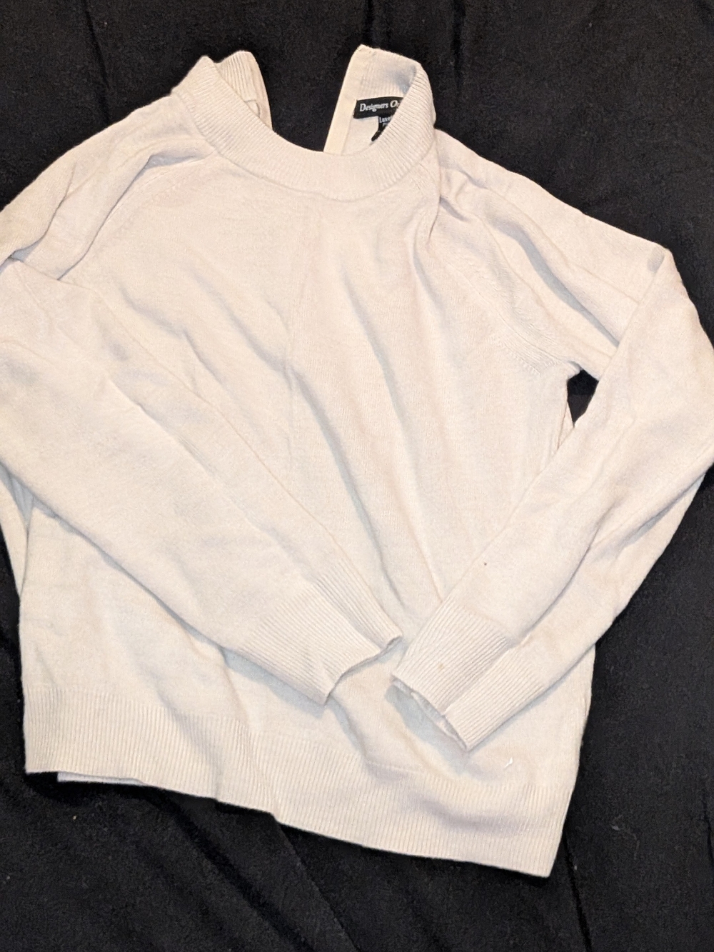Designers Originals Pale Beige/Off-White Zip-Up Sweater